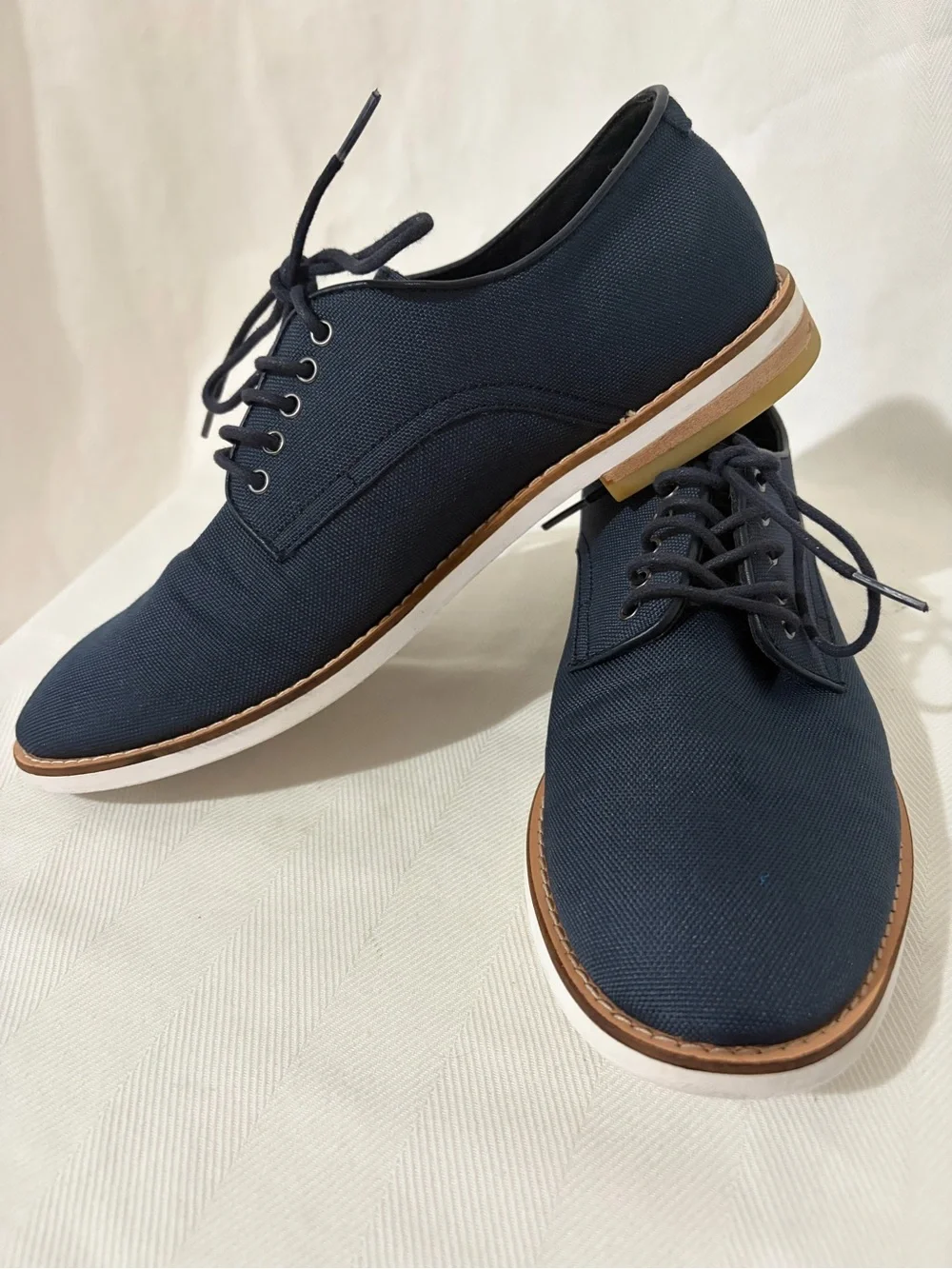CALVIN KLEIN Armando Lace Up Navy Oxford Dress Shoes Casual Career Office 10/43
